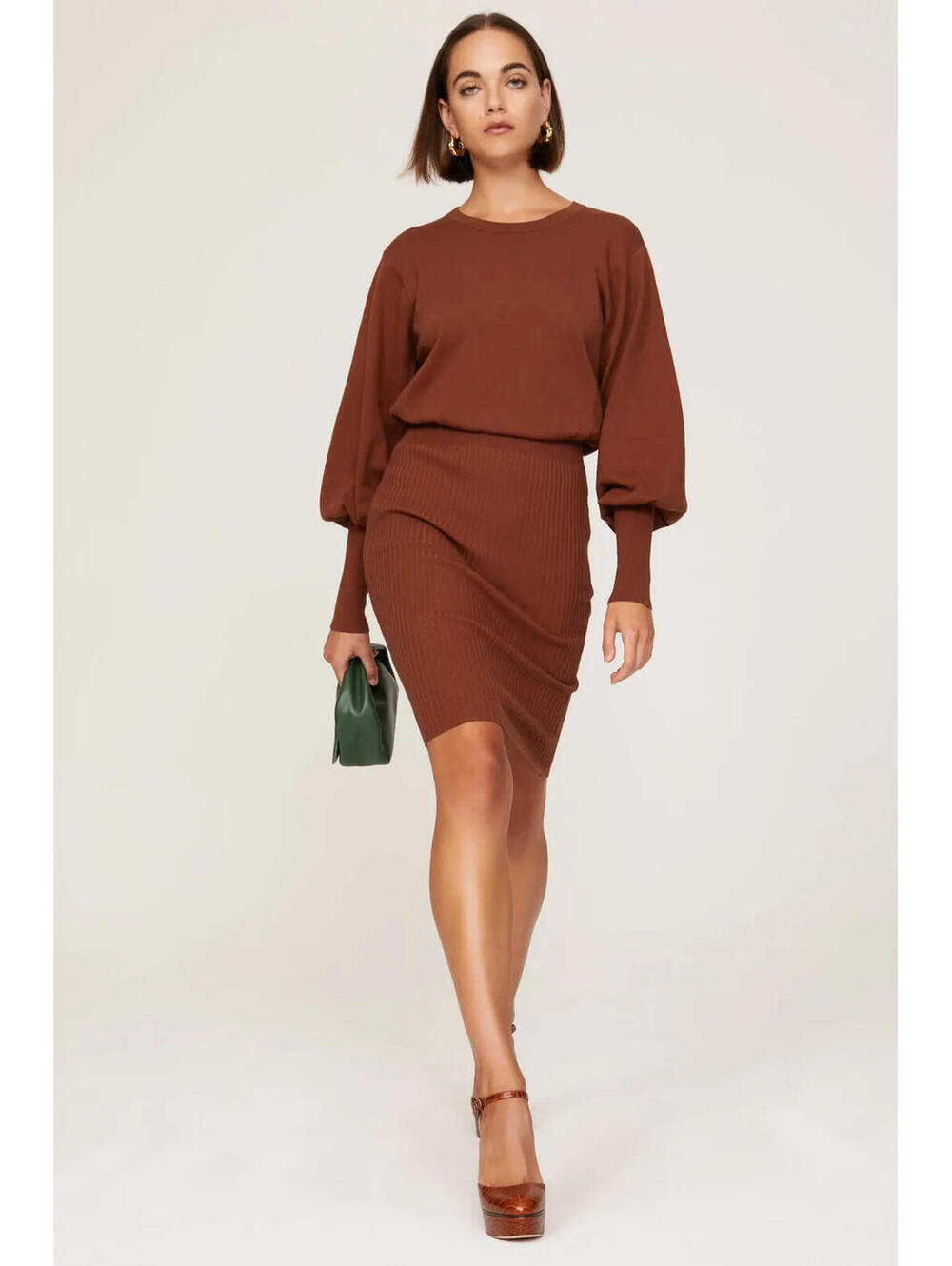 TOCCIN X RTR Toccin Brown Sweater Dress Size XS